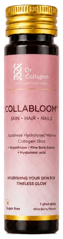 Collabloom collagen shot bottle